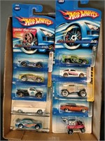 Flat of Hot Wheels