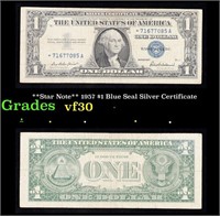 **Star Note** 1957 $1 Blue Seal Silver Certificate