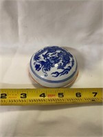 Chinese Seal Wax in Blue and White Container