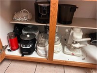 Cabinet of Asst. Small Kitchen Appliances