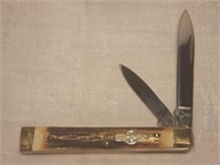 Stag Handle German Bull 2 Blade Knife