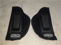 (2) Uncle Mikes Soft Pistol Holders