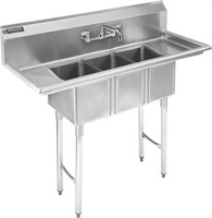 DuraSteel 3 Compartment Commercial Sink