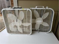 Lot of 2 Used Box Fans