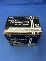 19 FIOCCHI 2 3/4 7/8OZ 8 SHOT 20G SHELLS