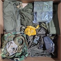 Assortment of Military Surplus Bags, and Gear