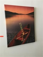 Canvas Canoe Picture - 27 x 36