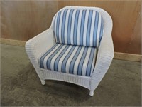 WHITE RATANA RESIN RATTAN & WICKER CHAIR