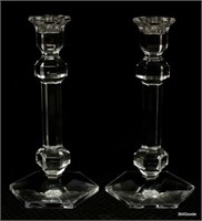 Crystal Candle Holders by Val St. Lambert