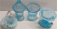 Blue Glass Candy Dishes