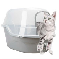 24.8 x 20 x 16.5  Petfamily XL Cat Litter Box  Gra