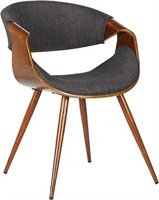 Armen Living Butterfly Dining Chair In Charcoal