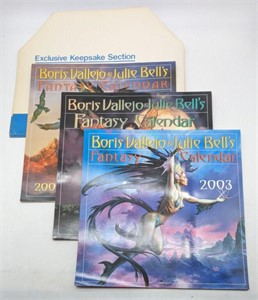 (ZA) Fantasy art calendars by Boris Vallejo and