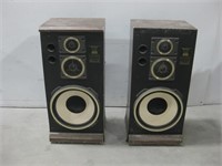 Two Vtg Fisher STV-649 Speakers Powers On See Info