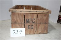 WOODEN TAPERED CRATE MPC65, 17X14X10