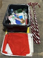 (SM) Plastic Candy Canes , Santa Suit , Christmas