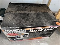 Chicago 10 Inch Compound Slide Miter Saw (IN BOX)