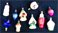 Lot of 10 vintage Christmas ornaments