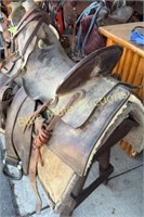 Dubois Shoe saddle 17"seat w/saddle pad & bridle