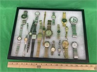 Case full of vintage wrist watches