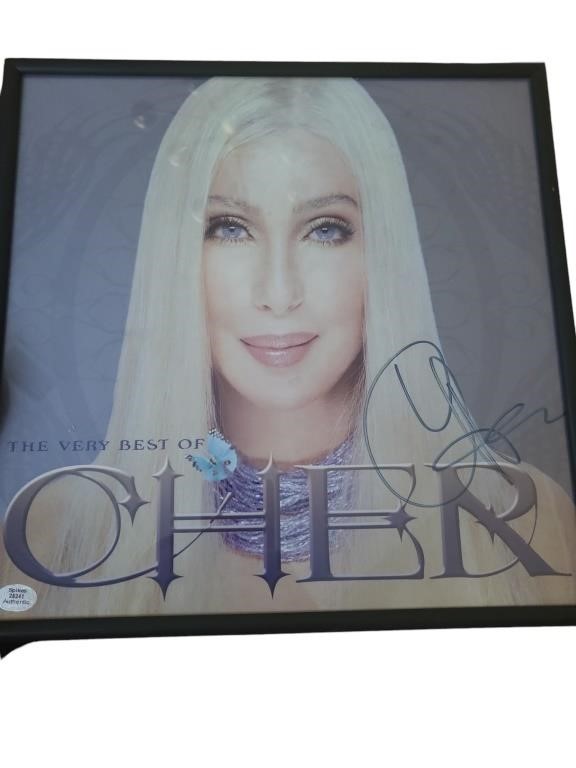 2003 CHER Autographed Promotional Poster w/ COA
