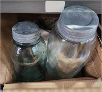 Box of misc jars