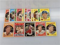 1959 Topps (25 Cards Whitey Herzog etc)