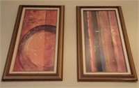 FRAMED ABSTRACTS ON CANVAS