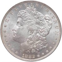 $1 1882-O/S STRONG. PCGS MS64 CAC