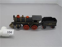 Cast Iron Locomotive & Car