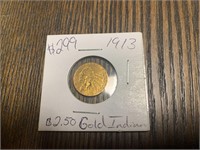 1913 $2.50 Gold Indian