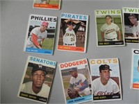 Vintage 1964 Topps Baseball Cards - lot of 13