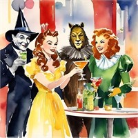 Wizard of Oz Cocktail Party Hand Signed by Charis