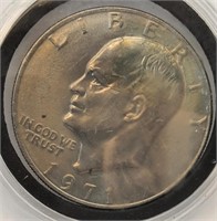 1971  Ike Dollar in Holder