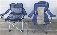 2 Fold Up Lawn Chairs