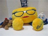 3) Culver's plush toys, new, very cuddly