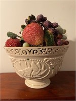 Lenox bowl green accents fruit bowl