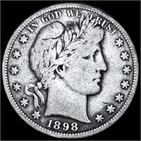 1898-S Barber Silver Half Dollar NICELY CIRCULATED