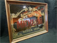 Michelob mirror/some damage on letters
