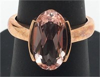 10k Rose Gold Morganite Ring