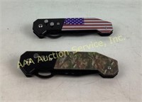 Pocket Knives includes (2) Camo Print and