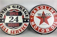Round Metal Signs Reproductions: