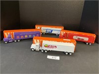 4 Advertising Winross Trucks.