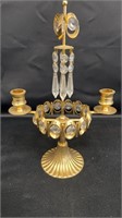 Gold brass look chandelier candlestick