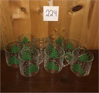 Christmas Glass Mugs