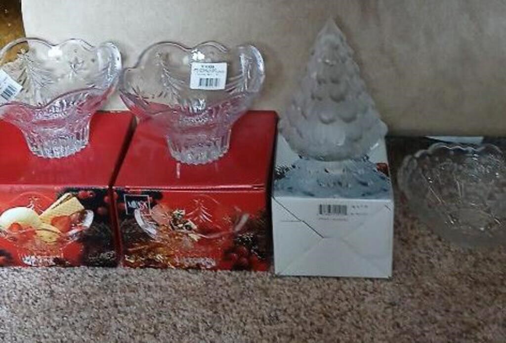 Christmas Mikasa Crystal Decor