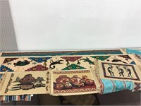 Southwest table runners, placemats, towels