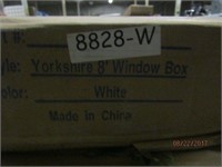 YORKSHIRE 8 FT PLASTIC WINDOW BOX IN WHITE