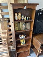 Tall Wooden Book Shelf