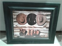 Framed Cowboy Hats/Boots